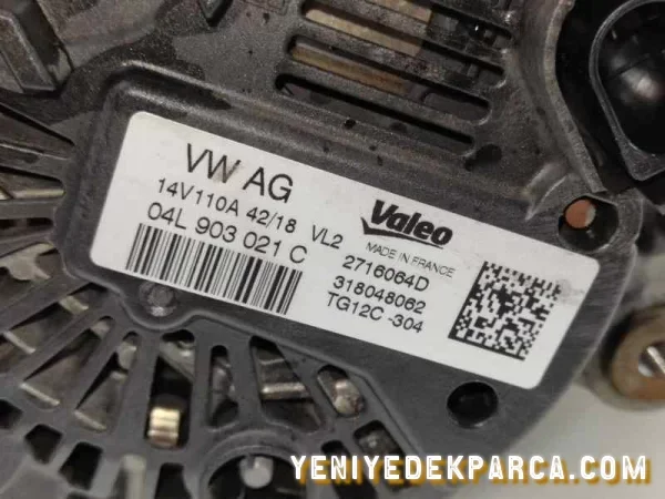 VW POLO ŞARJ DİNAMOSU 12V 110 AMPER LİN UÇLU
