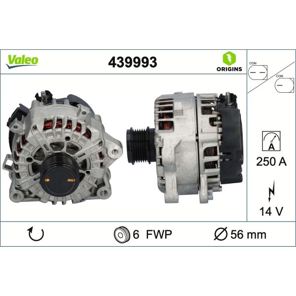 FORD GALAXY ŞARJ DİNAMOSU 12V 250 AMPER LIN UÇLU