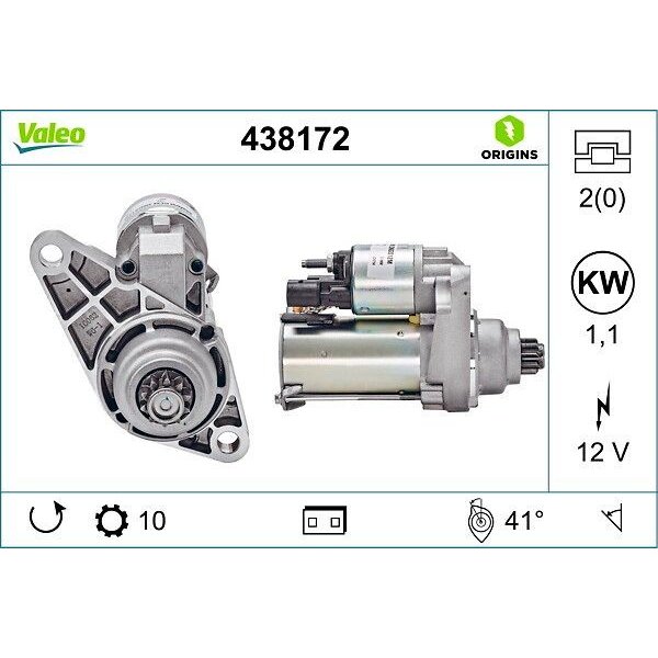 SKODA FABİA MARŞ DİNAMOSU 12V 1.0KW 10 DİŞ